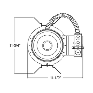 Juno Recessed Lighting TC922LEDG4-35K-LBR 6" TC-Rated New Construction LED Downlights, 900 Lumens, 3500K Color Temperature, with Lutron Hi-Lume 3-wire Dimming Ecosystem Compatible, and Emergency Battery Back-up with Remote Switch