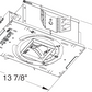 Juno Aculux TC943MSQ-MR16-20E1  Recessed Lighting 3-1/4 inch Standard Housing 20W MR16 Metal Halide Housing, 120V
