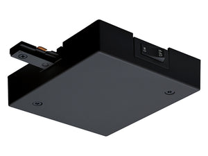 Juno Track Lighting TCLF11BL (TCLF11 BL) Trac-Master Current Limiting Feed, 1-Circuit, End Feed, Black Color