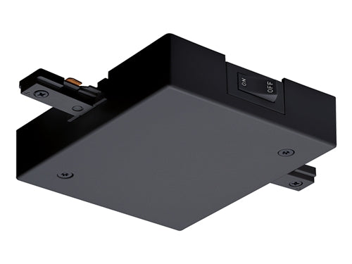 Juno Track Lighting TCLF21BL (TCLF21 BL) Trac-Master Current Limiting Feed, 1-Circuit, In-Line Feed, Black Color