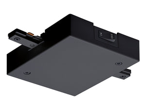 Juno Track Lighting TCLF21BL (TCLF21 BL) Trac-Master Current Limiting Feed, 1-Circuit, In-Line Feed, Black Color