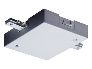 Juno Track Lighting TCLF21SL (TCLF21 SL) Trac-Master Current Limiting Feed, 1-Circuit, In-Line Feed, Silver Color
