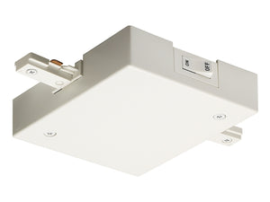 Juno Track Lighting TCLF21WH (TCLF21 WH) Trac-Master Current Limiting Feed, 1-Circuit, In-Line Feed, White Color