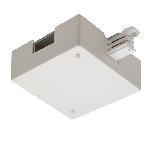 Juno HD Commercial Track Lighting TEK11CL-WH (TEK11CL WH) 120V 2-Circuit/2-Neutral, TEK Current Limiting End Feed - Left Polarity, White Color