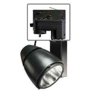 Juno HD Commercial Track Lighting TEK209LG24SBL (T209L TEK G2 40K 80CRI PDIM SP BL) 19W Conix LED, 4000K Color Temperature, 80 CRI, Black Finish