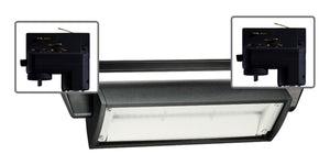 Juno HD Commercial Track Lighting TEK256LED3KBL (T256L TEK 30K 80CRI OFF BL) 35W LED Wall Wash / Flood Trac Fixture, 3000K Color Temperature, Non Dimmable, Black Finish