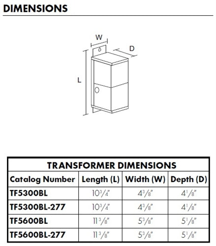 Juno Track Lighting TF5300BL (MAGXFMR 1C 300W 120 12AC BL) Trac 12/25 or Flex 12 Magnetic Low Voltage Transformer 12V, 300 Watts, 120VAC