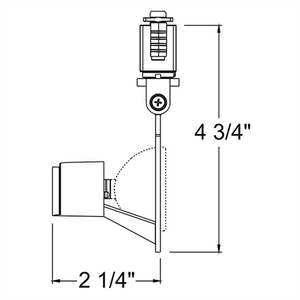 Juno Track Lighting TL1016BL (TL1016 BL) Trac 12 Miniature Low Voltage Gimbal MR16 LED-Compatible Lampholders, Black Finish