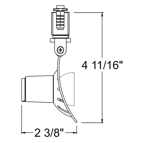 Juno Track Lighting TL1041SL (TL1041 SL) Trac 12 Miniature Low Voltage Lily MR16 LED-Compatible Lampholders, Silver Finish