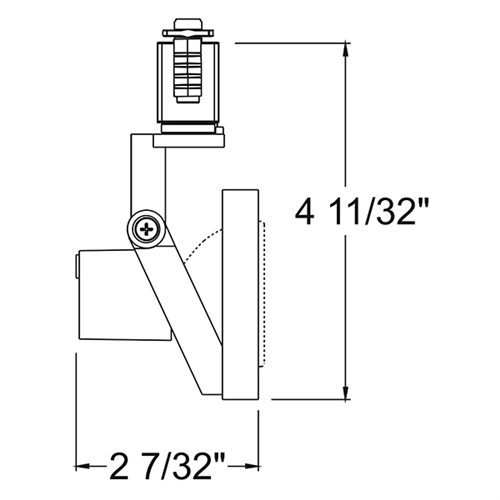 Juno Track Lighting TL1042BL (TL1042 BL) Trac 12 Miniature Low Voltage Concentricity MR16 LED-Compatible Lampholders, Black Finish