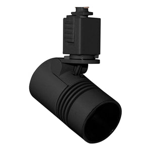 Juno Track Lighting TL114G2-35S-BL-S Trac 12 LED Mini Cylinder Spotlight, 6W 12V, 3500K Color Temp, Spot Beam Lighting Fixture with Snoot, Black Color