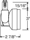 Juno Track Lighting TL141SL (TL141 SL) Trac 12 Cylindra 20-50W MR16 Bulb, Silver Color