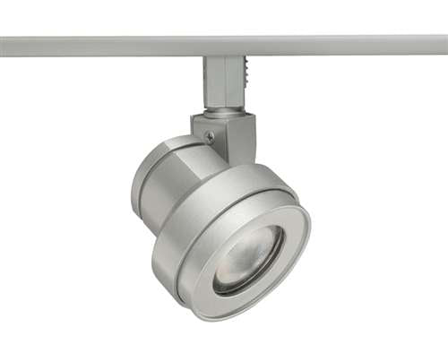 Juno Track Lighting TL252L 35K 80CRI NFL SL Cylindra 13W Dimmable LED Trac 12 Track Fixture 3500K, Narrow Flood, Silver Finish