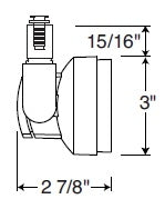 Juno Track Lighting TL252L-3HC-S-WH Cylindra 13W Dimmable LED Trac 12 Track Fixture 3000K, Spot, White Finish