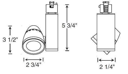 Juno Track Lighting TL261L 27K 90CRI NFL WH 13W Trac 12 Conix II LED Spotlight 12VAC, 2700K Color Temperature, 90 CRI, Narrow Flood Beam, White Finish
