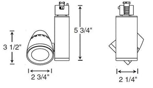 Juno Track Lighting TL261L 35K 80CRI NFL WH 13W Trac 12 Conix II LED Spotlight 12VAC, 3500K Color Temperature, 80 CRI, Narrow Flood Beam, White Finish