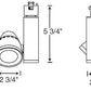 Juno Track Lighting TL261L 35K 80CRI SP WH 13W Trac 12 Conix II LED Spotlight 12VAC, 3500K Color Temperature, 80 CRI, Spot Beam, White Finish