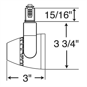 Juno Track Lighting TL261L-27HC-N-SL 13W Trac 12 Conix II LED Spotlight 12VAC, 2700K Color Temperature, 90 CRI, Narrow Flood Beam, Silver Finish