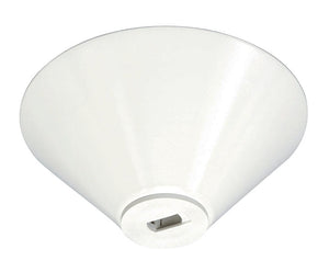 Juno Track Lighting TL541U-WH (TL541 LED WH) Conical Monopoint with Integral Transformer Compatible with LED and Halogen Fixtures, White Color