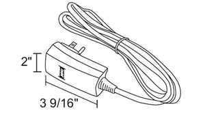 Juno TL548 LED 60W 120 12AC WH Track Lighting 60W Trac 12V AC 60-Watt LED Compatible Plug-In Electronic Transformer, Includes 10' Two-Wire Cord, White