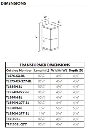 Juno Track Lighting TL575-20-277-BL (MAGXFMR 1C 20W 277 12AC BL) Trac 12 or Flex 12 Magnetic Low Voltage Transformer 12V, 0.5-20 Watts, 277VAC