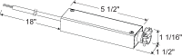 Juno Track Lighting TL601E-10-BL (TL601E 10W 120 12AC BL) Trac 12 Electronic Low Voltage Transformer 12V, 0.5-10 Watts Black Color