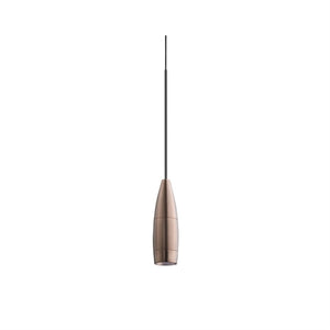 Juno TLPL2782BZBL Trac 12 Decorative LED Mini-Pendant 6W 12V, Flute Pendant, with 78" Cord, 2700K Color Temperature, Bronze Body, No Glass, Black Adapter