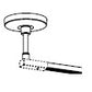Juno Track Lighting TLR91-12-WH (TLR91 12IN WH) Trac 12/25 Rigid 12" Ceiling Pendant Stem Feed and Mechanical Support, White Color