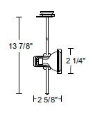Juno Track Lighting TP443WH (TP443 WH) Pendant Notch Back - Low Voltage 50W MR16, White Color