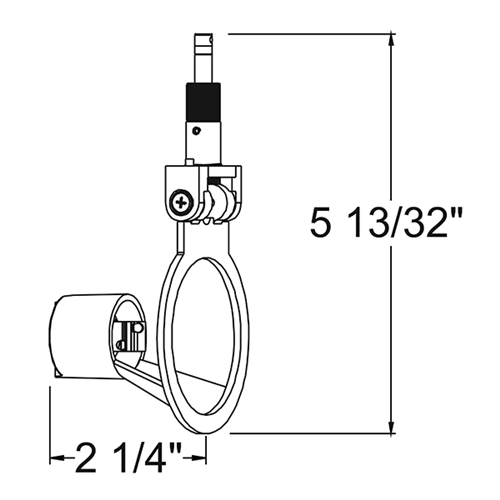 Juno Track Lighting TQJ1016STN (TQJ1016 STN) Quick Jack Low Voltage Gimbal MR16 LED-Compatible Lampholders, Satin Nickel Finish