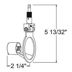 Juno Track Lighting TQJ1016STN (TQJ1016 STN) Quick Jack Low Voltage Gimbal MR16 LED-Compatible Lampholders, Satin Nickel Finish