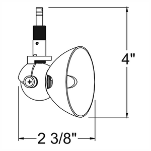 Juno Track Lighting TQJ1040STN (TQJ1040 STN) Quick Jack Low Voltage Lily MR16 LED-Compatible Lampholders, Satin Nickel Finish