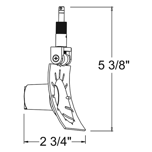 Juno Track Lighting TQJ1041STN (TQJ1041 STN) Quick Jack Low Voltage Arc MR16 LED-Compatible Lampholders, Satin Nickel Finish