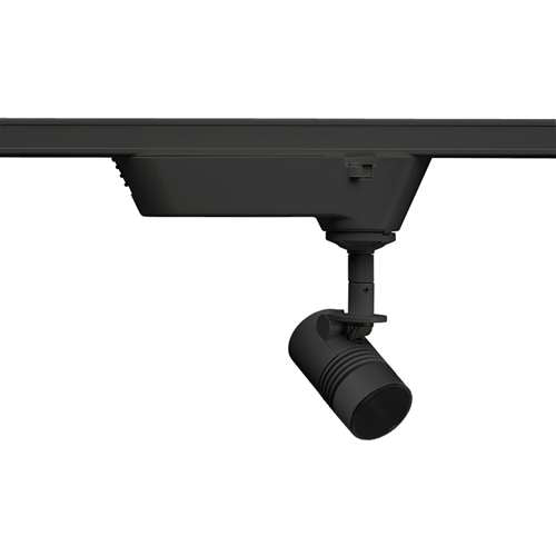 Juno Track Lighting TQJ114 G2 27K 80CRI SP BL TMCSNOOTBL 12V Quick Jack LED Mini-Cylinder Spotlight 6W, 2700K, Spot, Black Finish, With Snoot