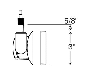Juno Track Lighting TQJ252L-35K-N-STN 12V Quick Jack LED Cylindra Spotlight 13W, 80 CRI, 3500K, Narrow Flood, Satin Nickel Finish