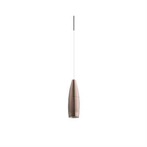 Juno TQJPL2783BZWH Trac-Master Decorative LED Mini-Pendant 6W, 12V, Flute Pendant with 78 inch Cord, 3000K Color Temperature, Bronze Pendant Body, No Glass, White Adapater