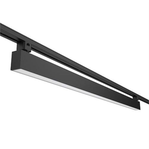 Juno TSLOT1 4FT 1000LMF 27K 90CRI OFF LAM FLL BL Trac Master 4' 10W/18W/20W/36W Linear LED Light, 1000 Lumens/Ft, 2700K, 90 CRI, On/Off Only, Lambertian Distribution, Flush Lens, Black