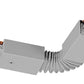 Juno Track Lighting TU20SL (TU20 SL) 2-Circuit Trac Master Accordion Adjustable Joiner, Silver Color