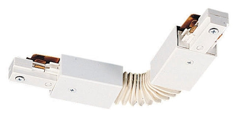 Juno Track Lighting TU20WH (TU20 WH) 2-Circuit Trac Master Accordion Adjustable Joiner, White Color