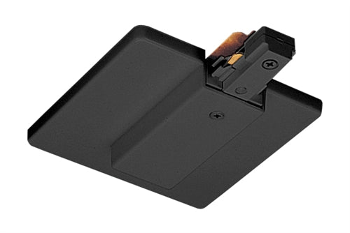 Juno Track Lighting TU21BL (TU21 BL) 2-Circuit Trac Master End Feed Connector and Outlet Box Cover, Black Color