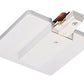 Juno Track Lighting TU21WH (TU21 WH) 2-Circuit Trac Master End Feed Connector and Outlet Box Cover, White Color