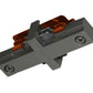 Juno Track Lighting TU23SL (TU23 SL) 2-Circuit Trac Master Miniature Straight Connector, Silver Color