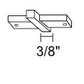 Juno Track Lighting TU23SL (TU23 SL) 2-Circuit Trac Master Miniature Straight Connector, Silver Color