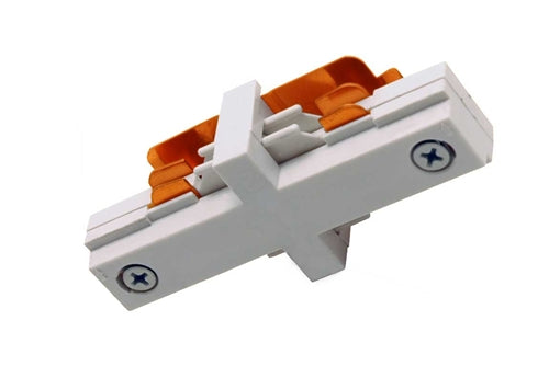 Juno Track Lighting TU23WH (TU23 WH) 2-Circuit Trac Master Miniature Straight Connector, White Color