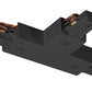 Juno Track Lighting TU25RP-BL (TU25 RP BL) 2-Circuit Trac Master T Connector Reverse Polartiy, Black Color