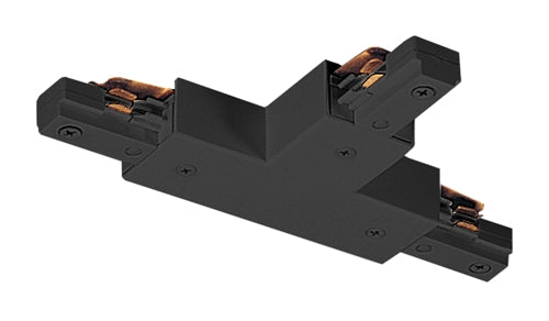 Juno Track Lighting TU25RP-BL (TU25 RP BL) 2-Circuit Trac Master T Connector Reverse Polartiy, Black Color