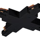 Juno Track Lighting TU26BL (TU26 BL) 2-Circuit Trac Master X Connector, Black Color