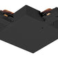 Juno Track Lighting TU35BL (TU35 BL) 2-Circuit Trac Master T-Bar Adjustable Joiner Feed, Black Color