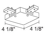 Juno Track Lighting TU35SL (TU35 SL) 2-Circuit Trac Master T-Bar Adjustable Joiner Feed, Silver Color