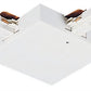 Juno Track Lighting TU35WH (TU35 WH) 2-Circuit Trac Master T-Bar Adjustable Joiner Feed, White Color